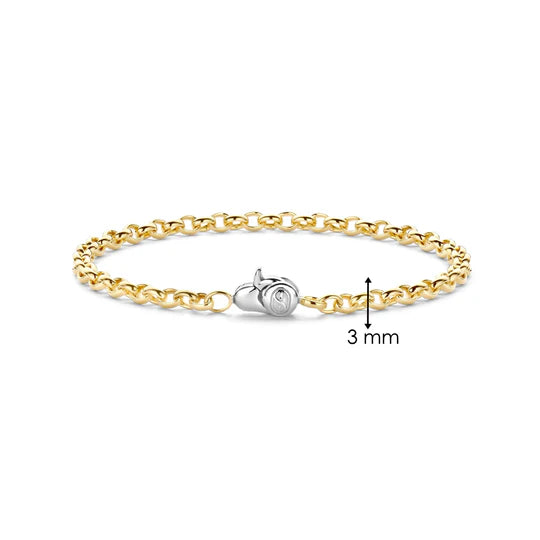 TI SENTO ROLLO BRACELET GOLD