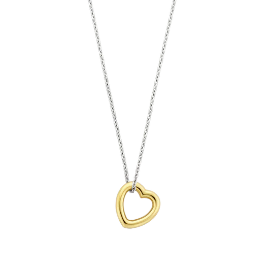 Ti Sento Gold Heart Necklace
