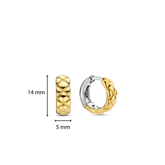 TI SENTO MILANO EARRING HOOPS PUFFY DESIGN