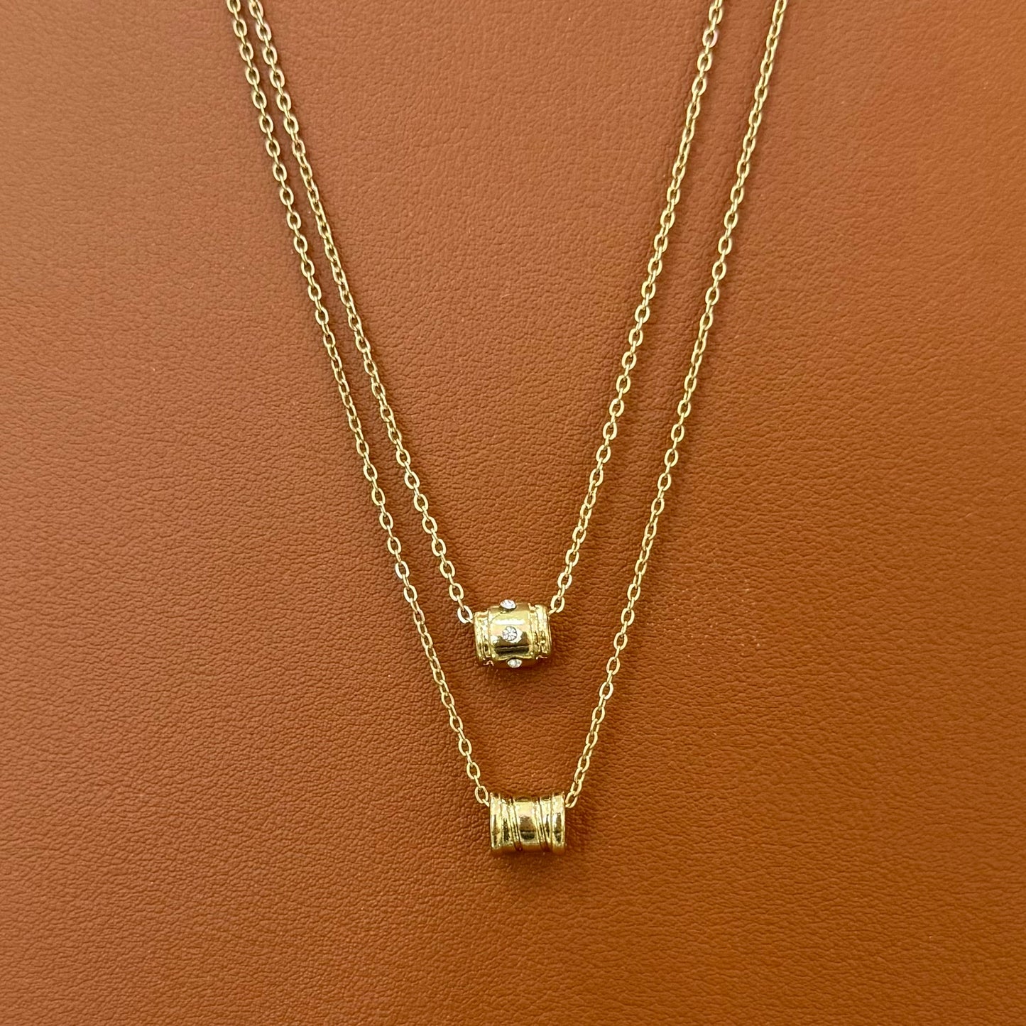 Stainless Steel Necklace Double