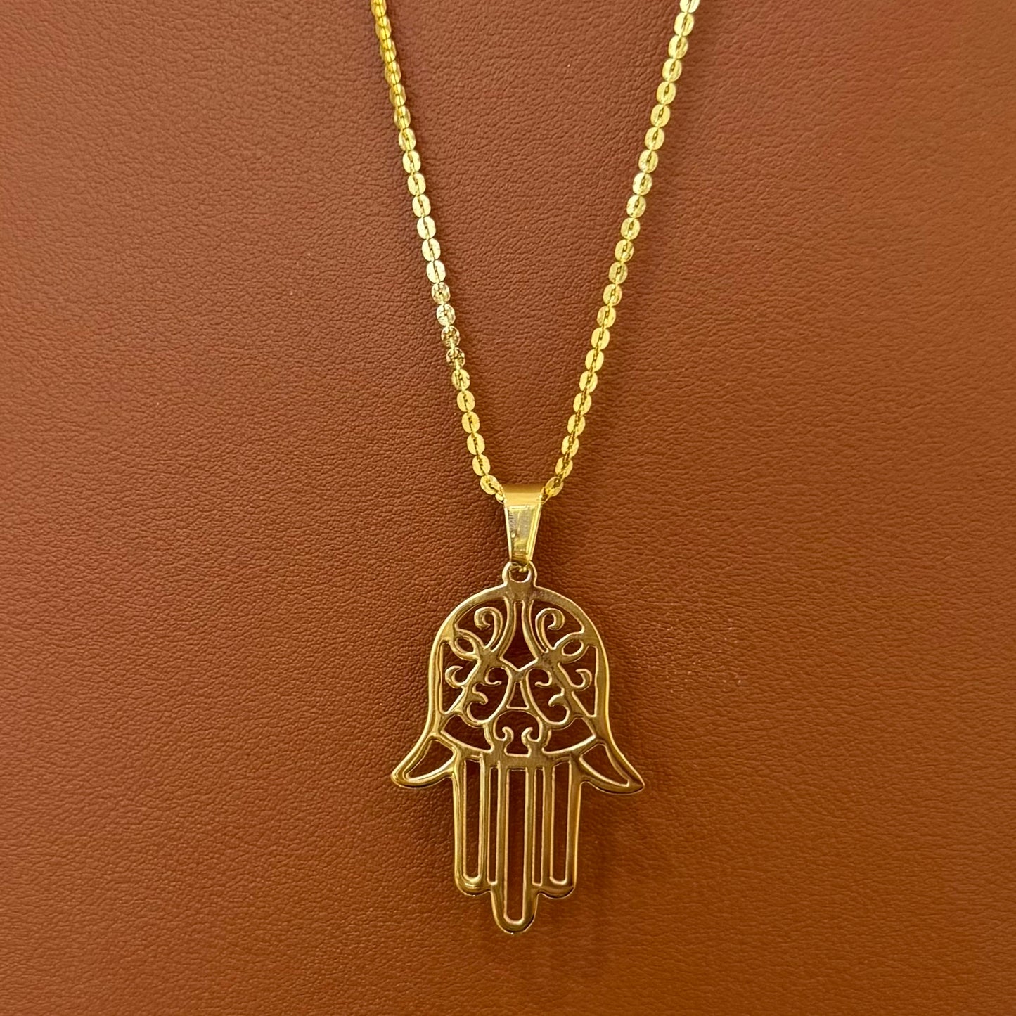 Stainless Steel Necklace Hamsa