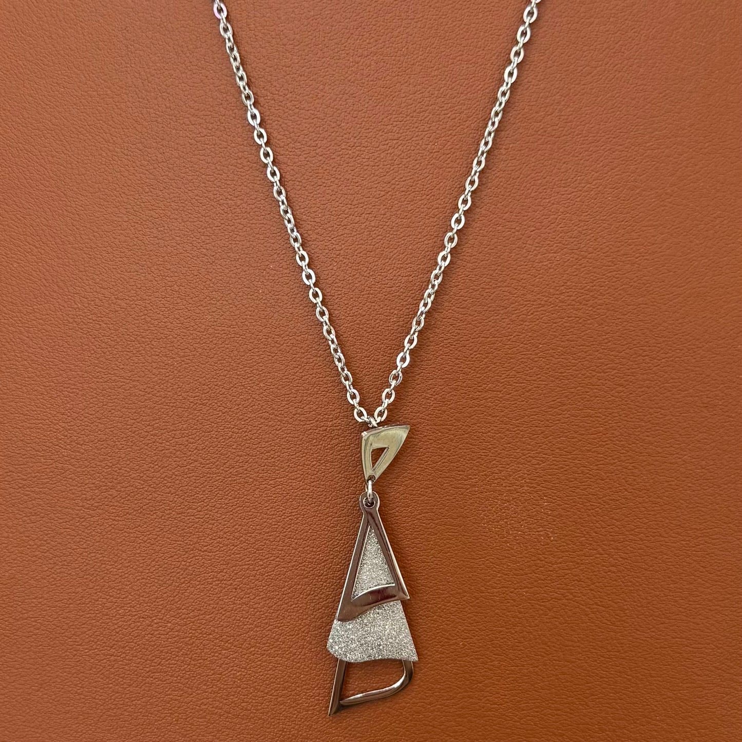 Stainless Steel Necklace Triangle