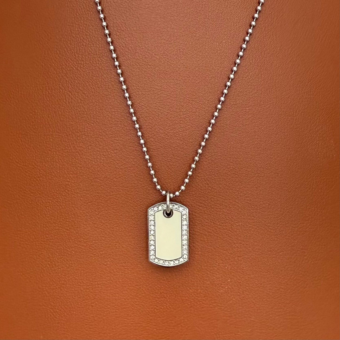 Stainless Steel Necklace Tag