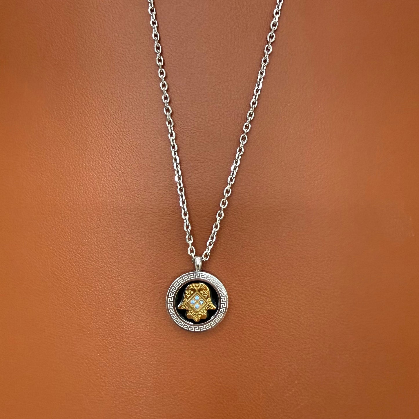 Stainless Steel Necklace Hamsa
