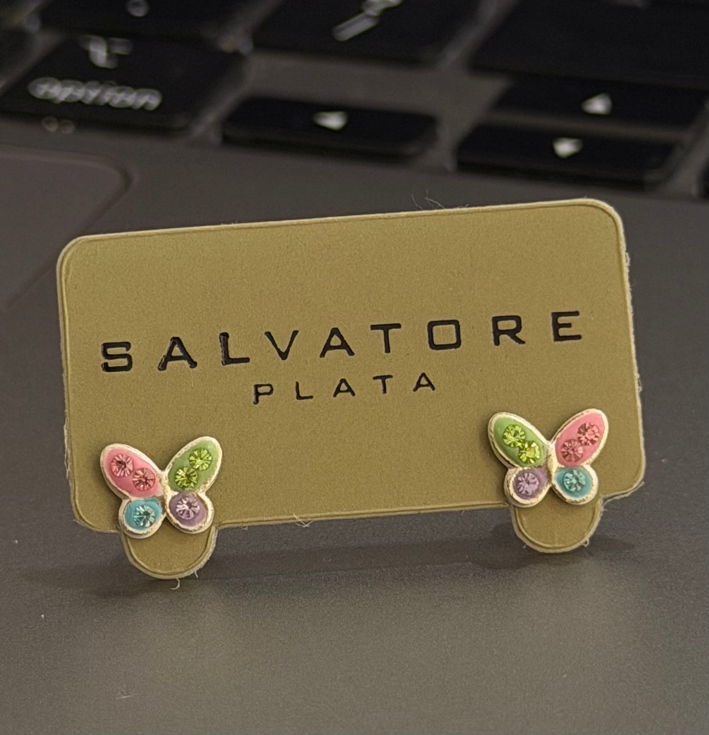 Butterfly Pastel Color Earring Stud