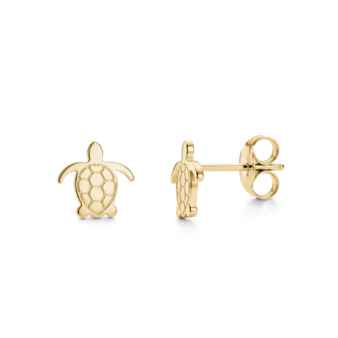 A.R.Z. MINIMAL TURTLE STUD EARRINGS (SSE233G)