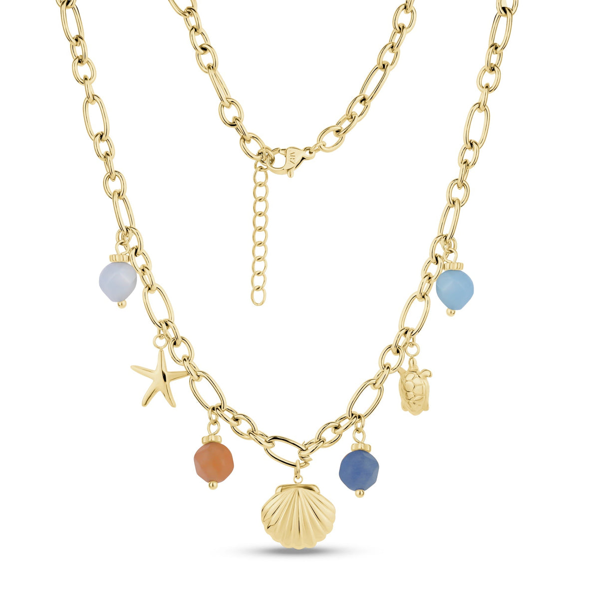 A.R.Z. TROPICAL CHARM GOLD NECKLACE (ZW-N68)