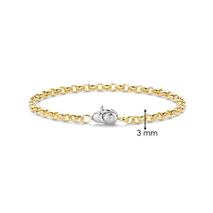 TI SENTO ROLLO BRACELET GOLD