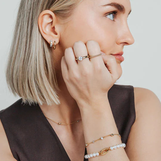 TI SENTO GOLD & PEARL BRACELET