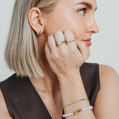 TI SENTO GOLD & PEARL BRACELET