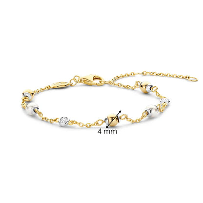 TI SENTO GOLD & PEARL BRACELET