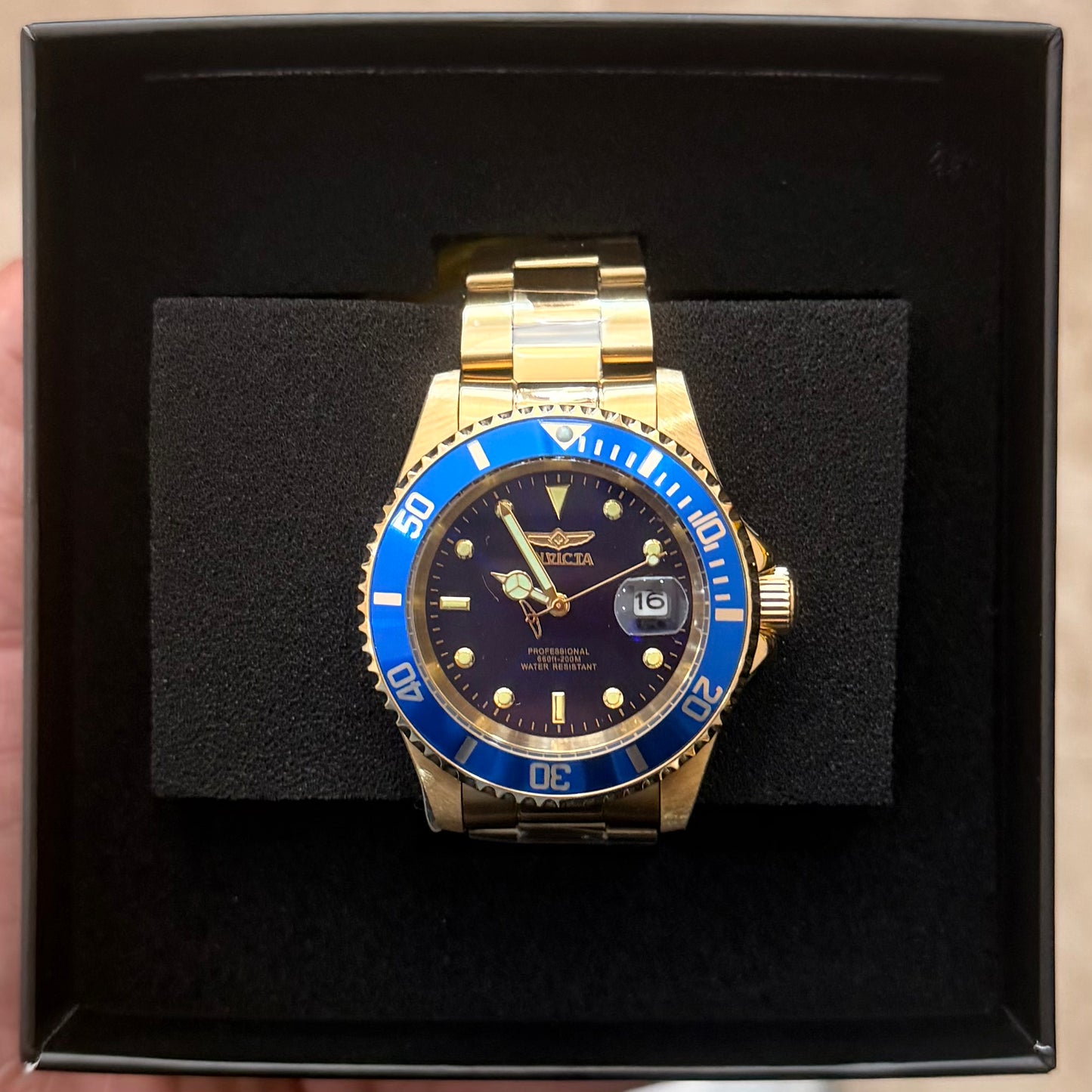 INVICTA - Reloj Dorado 40mm Steel