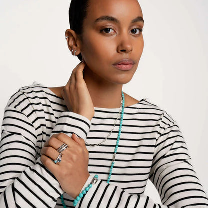 TI SENTO TURQUIOSE LONG NECKLACE