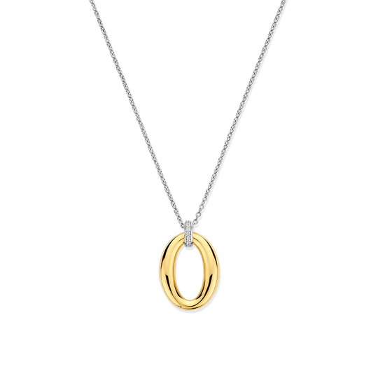 TI SENTO GOLD OVAL NECKLACE