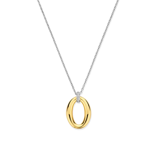 TI SENTO GOLD OVAL NECKLACE