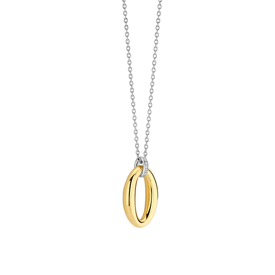 TI SENTO GOLD OVAL NECKLACE