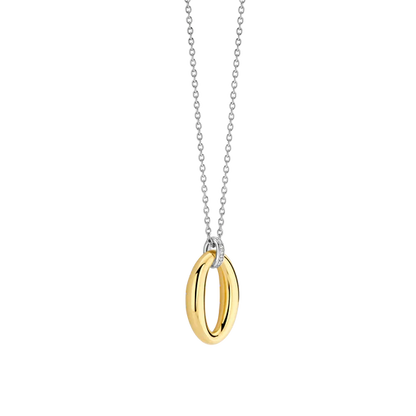 TI SENTO GOLD OVAL NECKLACE