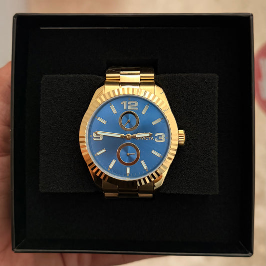 INVICTA - Reloj Dorado 43mm Steel