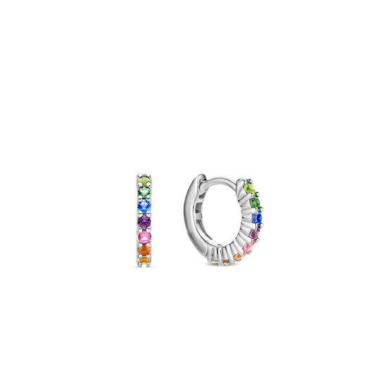 TI SENTO Rainbow Huggie Hoops