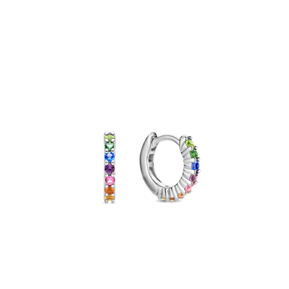 TI SENTO Rainbow Huggie Hoops