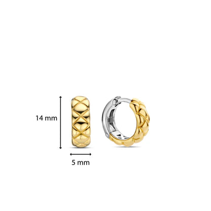 TI SENTO MILANO EARRING HOOPS PUFFY DESIGN