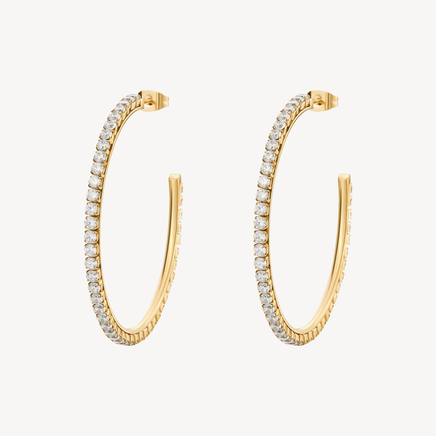 EARRINGS DESIDERI STEEL HOOP