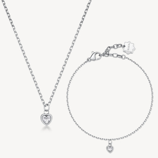 BROSWAY NECKLACE AND BRACELET SET CHAKRA LOVE