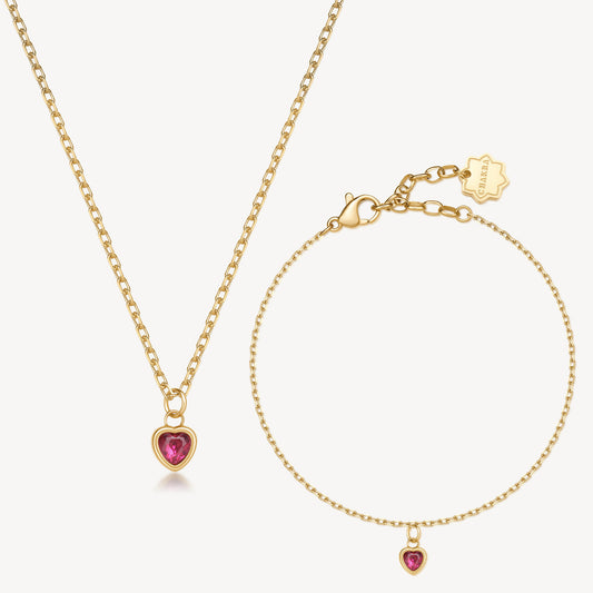 BROSWAY NECKLACE AND BRACELET SET CHAKRA LOVE