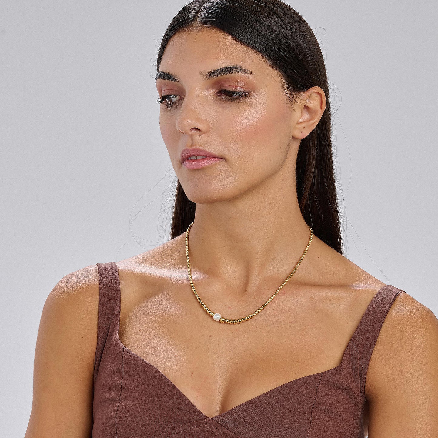 PERFECT NECKLACE GOLDEN STEEL