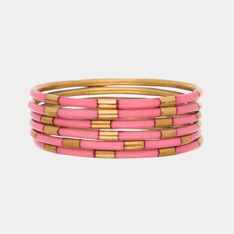 Black Veda Bangles - BUDHAGIRL - Set of 6