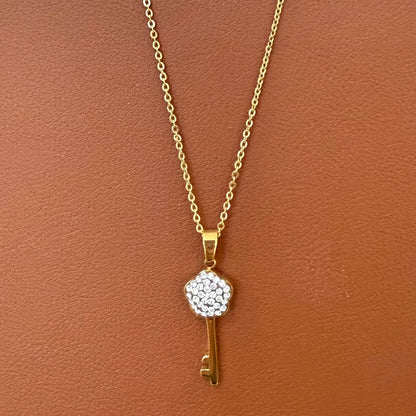 Stainless Steel Necklace Key