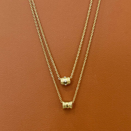 Stainless Steel Necklace Double