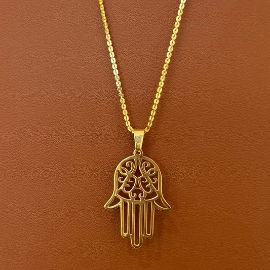 Stainless Steel Necklace Hamsa