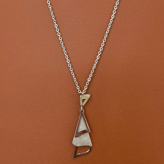 Stainless Steel Necklace Triangle