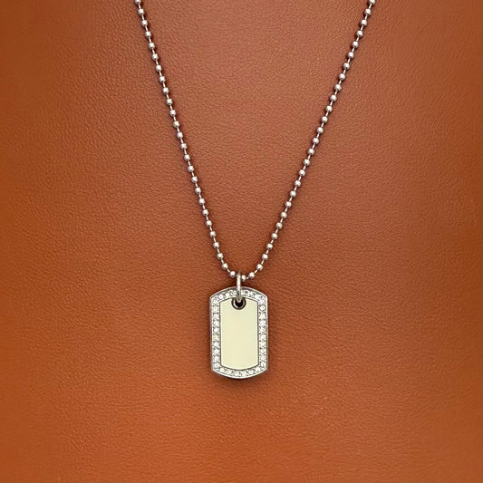 Stainless Steel Necklace Tag