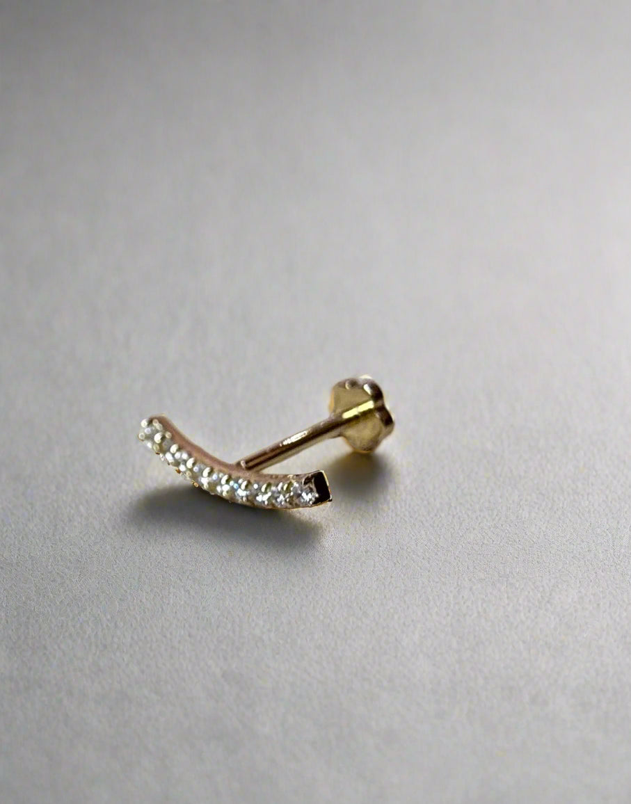 EARRING FLATBACK 14K GOLD