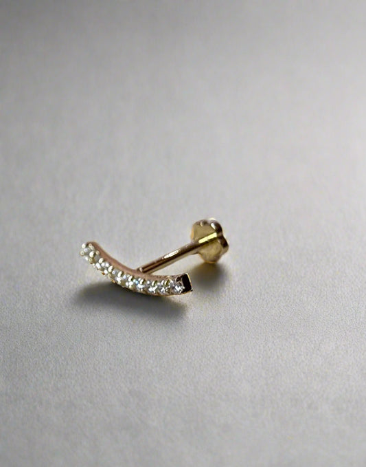 EARRING FLATBACK 14K GOLD