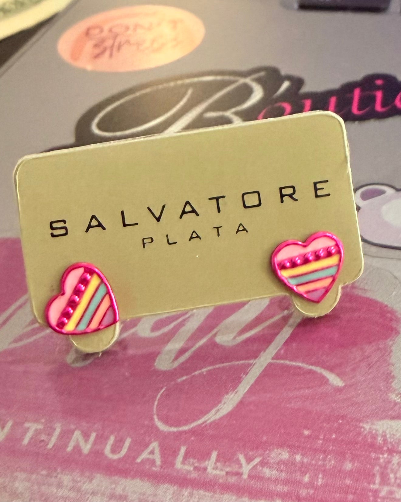 Heart Colorful Enamel Earring