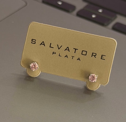 Pink Zirconia Earring Stud