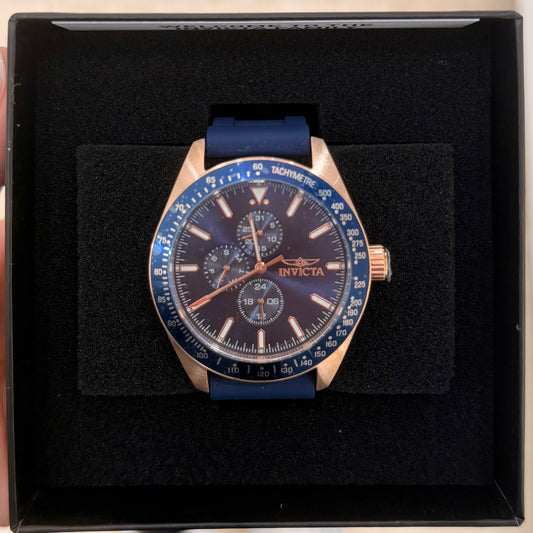 INVICTA - Reloj Rosado 45mm Steel & Rubber