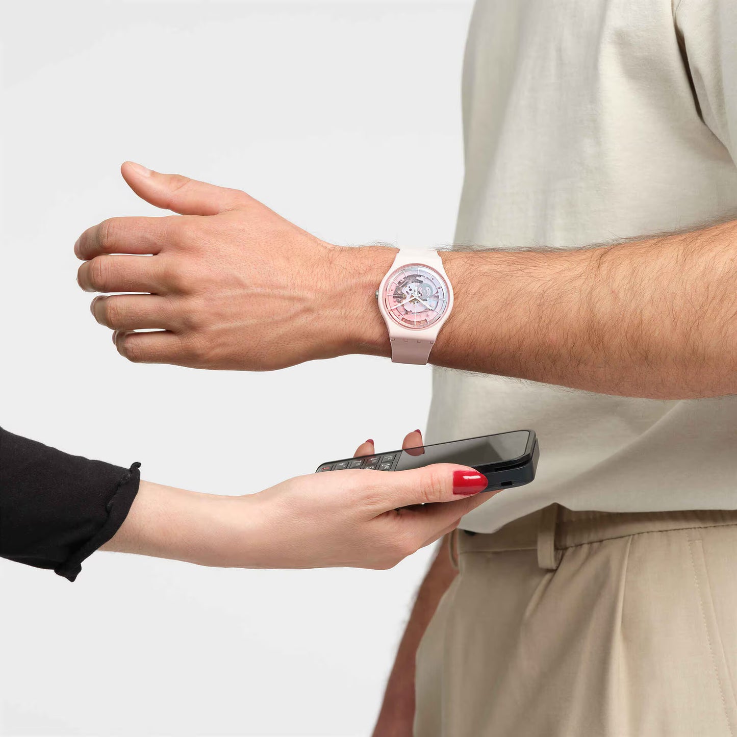 Swatch FLEETINGLY PINK PAY