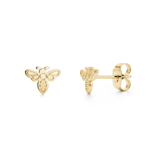 A.R.Z. MINIMAL BEE STUD EARRINGS (SSE236G)