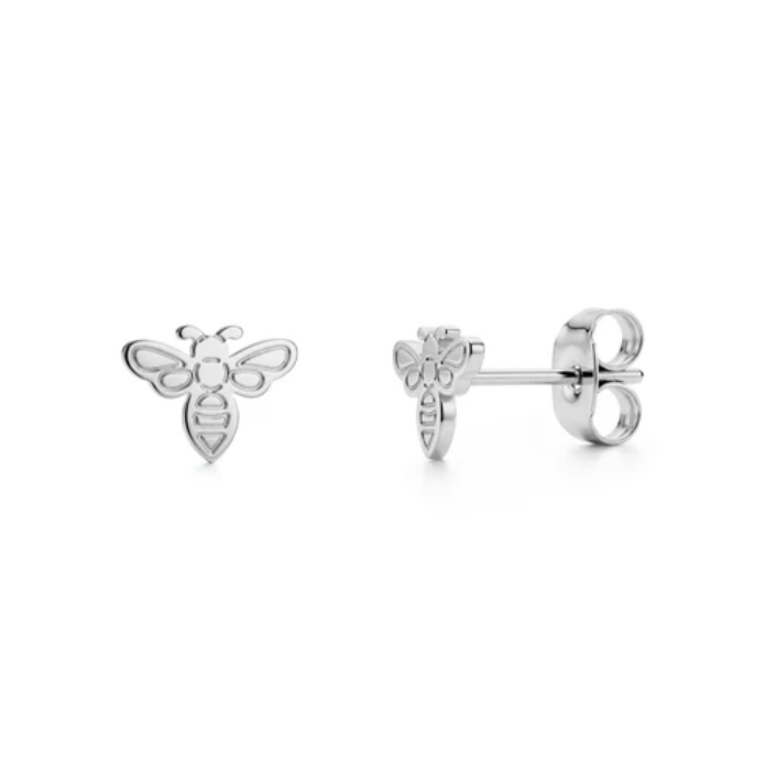 A.R.Z. MINIMAL BEE STUD EARRINGS (SSE236W)