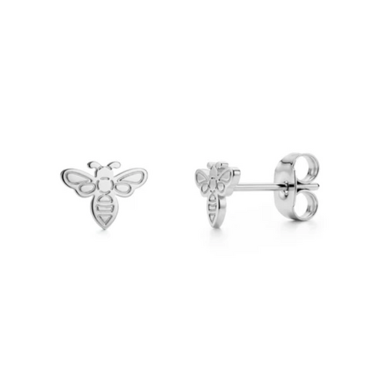 A.R.Z. MINIMAL BEE STUD EARRINGS (SSE236W)