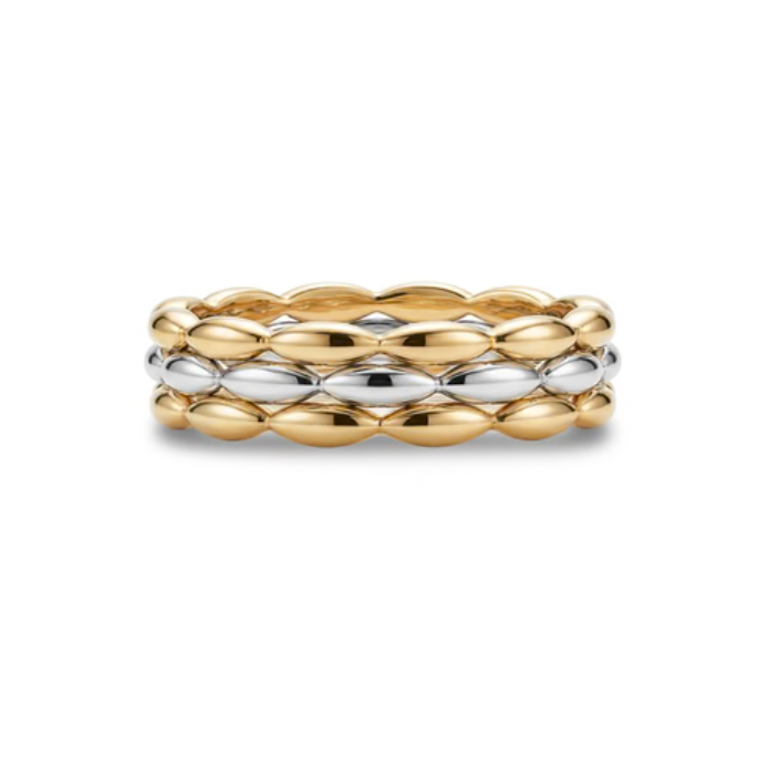 A.R.Z. TWO-TONE ETERNAL CHAIN BAND (ZW-R52W)