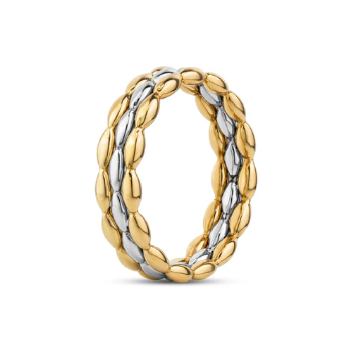 A.R.Z. TWO-TONE ETERNAL CHAIN BAND (ZW-R52W)
