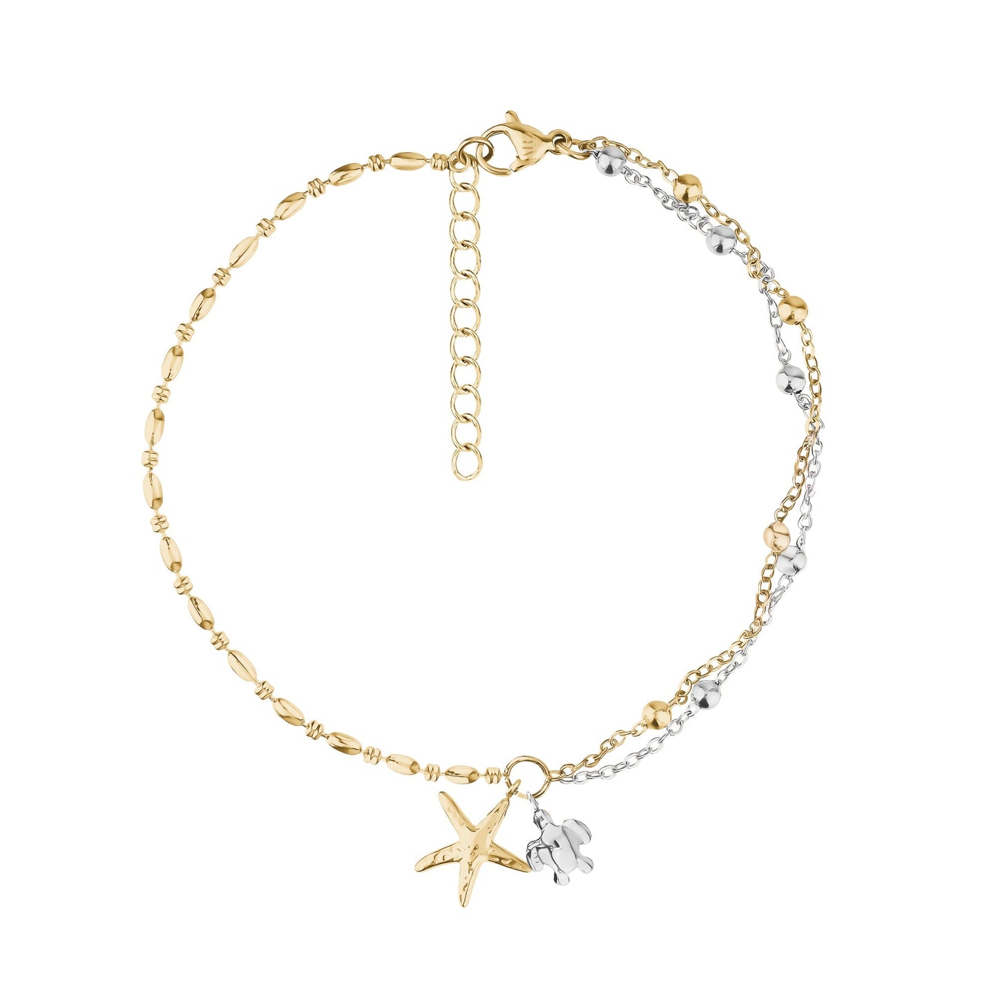 A.R.Z. STARFISH DUO CHARM BRACELET (ZW-B120)