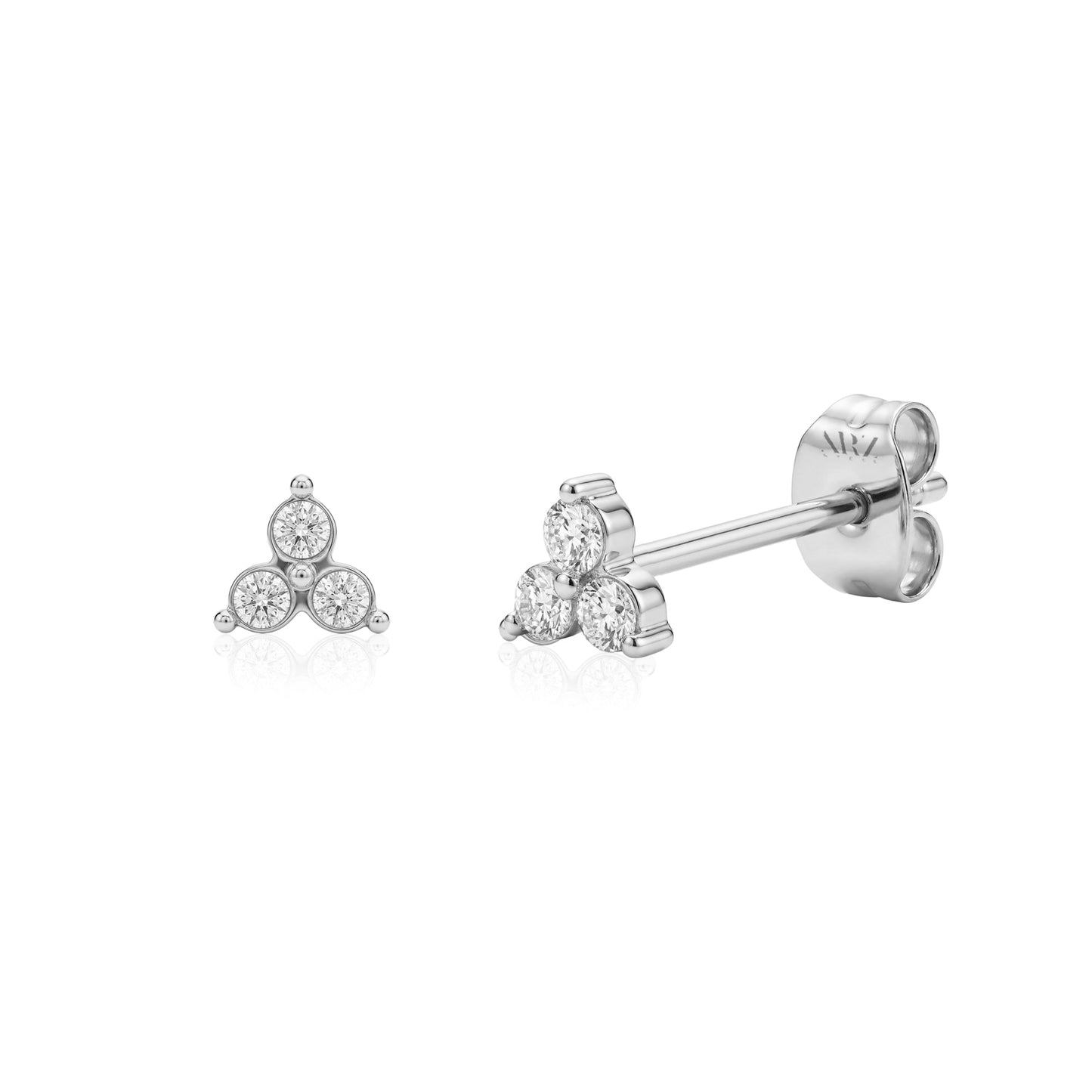 A.R.Z. LOTUS BLOSSOM STUD EARRINGS (ZW-E86W)