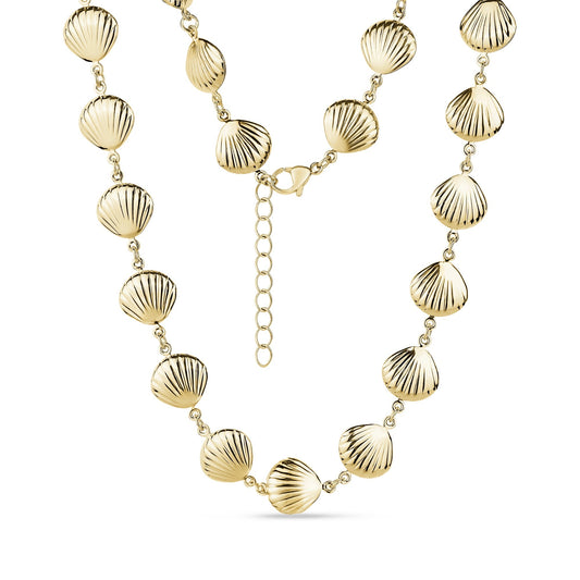 A.R.Z. SEASHELL CHARM LINK NECKLACE (ZW-N83G)